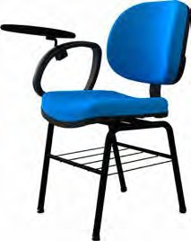 Cadeira executiva com braço escamoteável